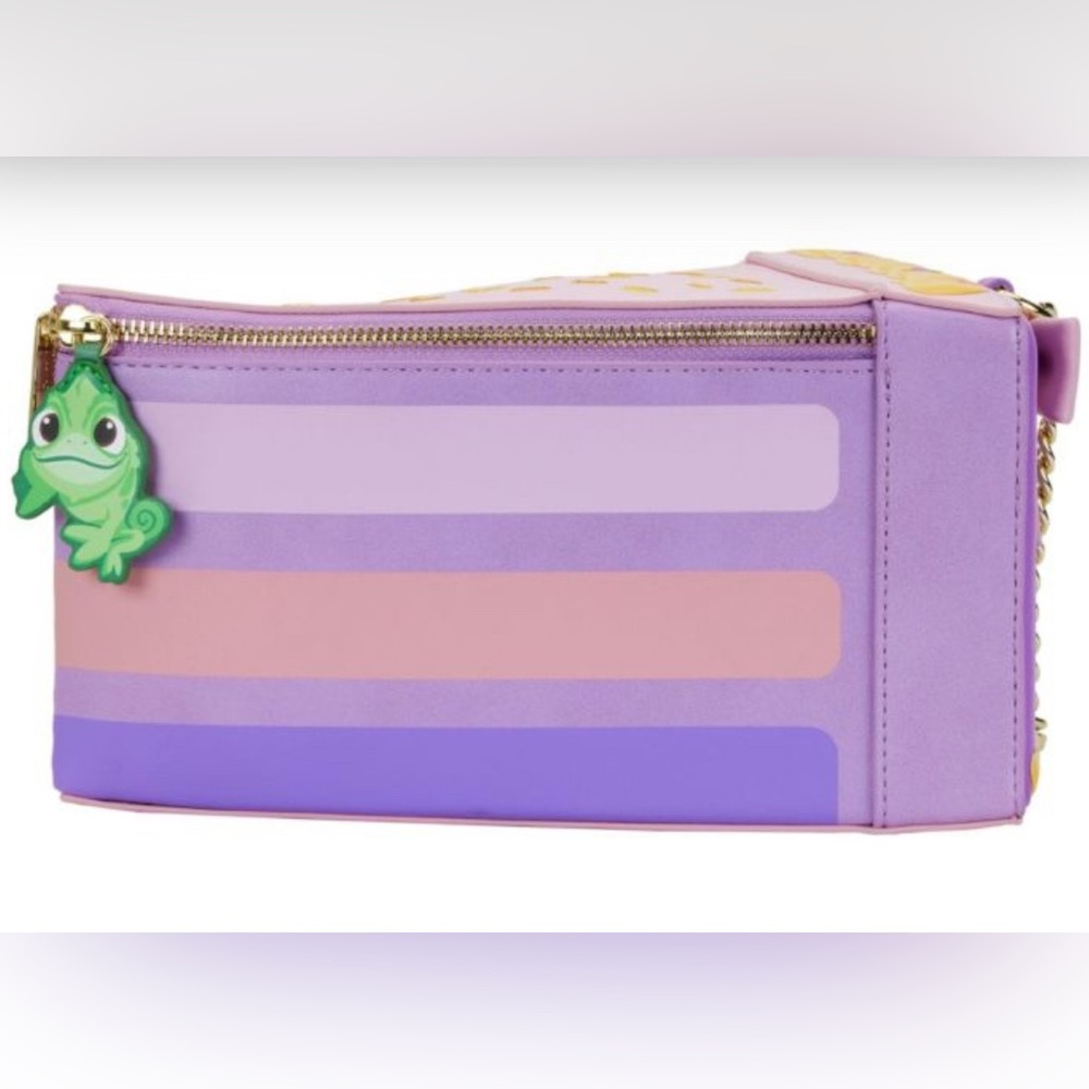 Disney Tangled Loungefly Pink and Purple Cake Slice Bag - Picture 4 of 14